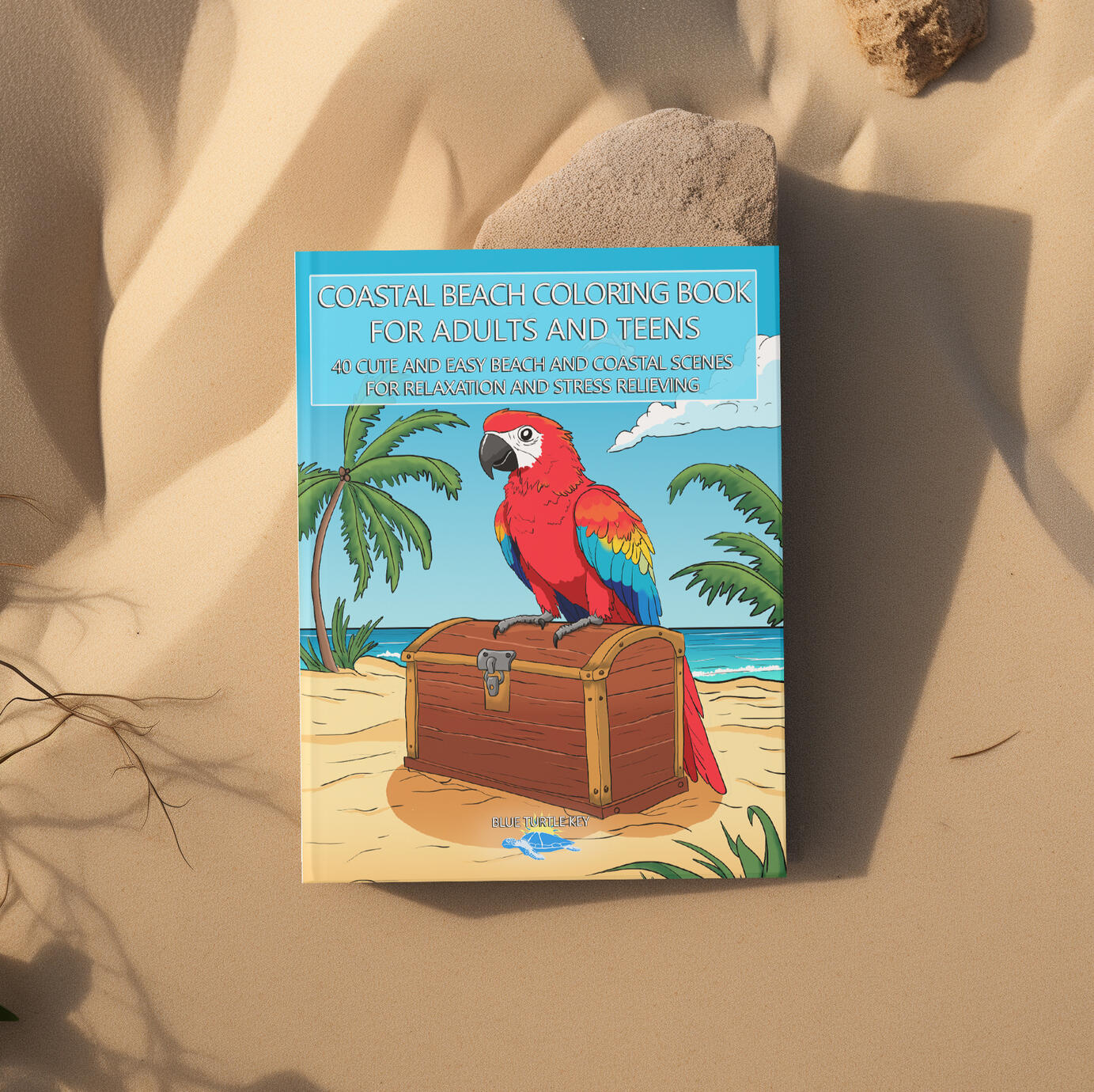 Coastal Beach Coloring Book For Adults and Teens